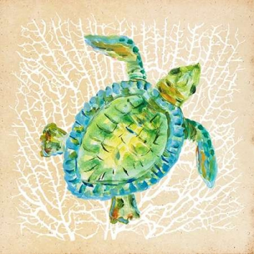 Sealife Turtle Poster Print by Julie DeRice - Item # VARPDX9865
