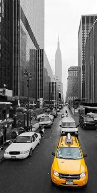Taxi in Manhattan, NYC Poster Print by  Vadim Ratsenskiy - Item # VARPDX2VR3186