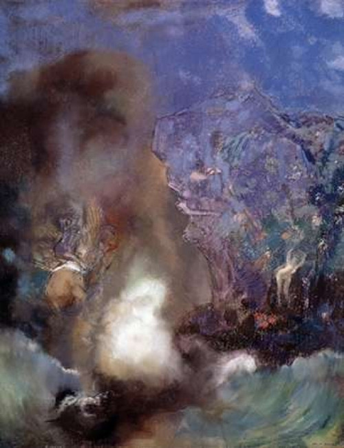 Roger and Angelica Poster Print by  Odilion Redon - Item # VARPDX279555