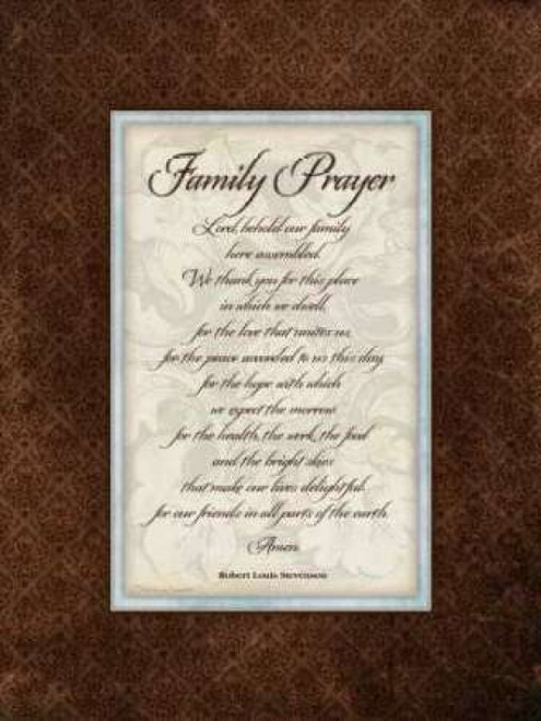 Family Prayer Poster Print by Stephanie Marrott - Item # VARPDXSM7969