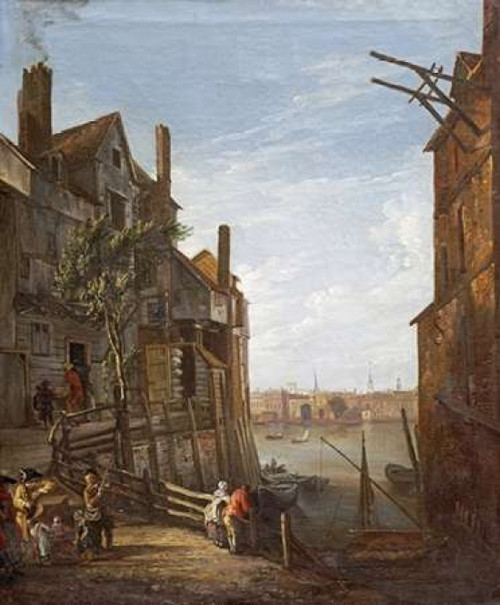 A View of The Thames at Southwark Looking Towards The City Poster Print by  William Marlow - Item # VARPDX265160