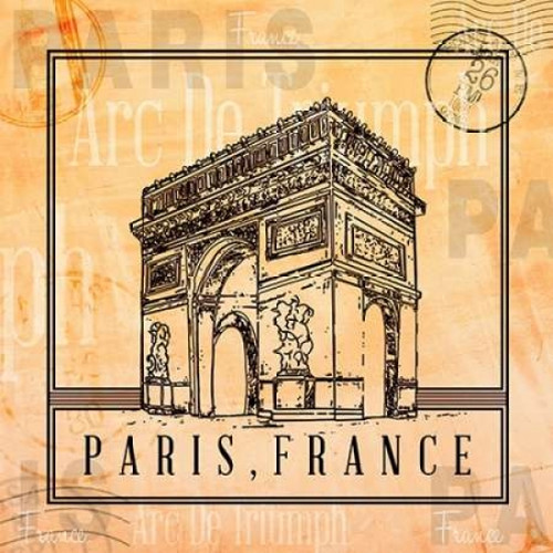 Paris Stamp I Poster Print by  Gina Ritter - Item # VARPDX9552P
