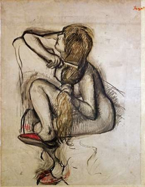 Woman Combing Her Hair Poster Print by  Edgar Degas - Item # VARPDX264806