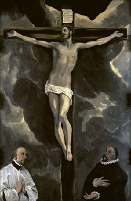 Christ on the Cross Adored by Two Donors Poster Print by El Greco - Item # VARPDX277475