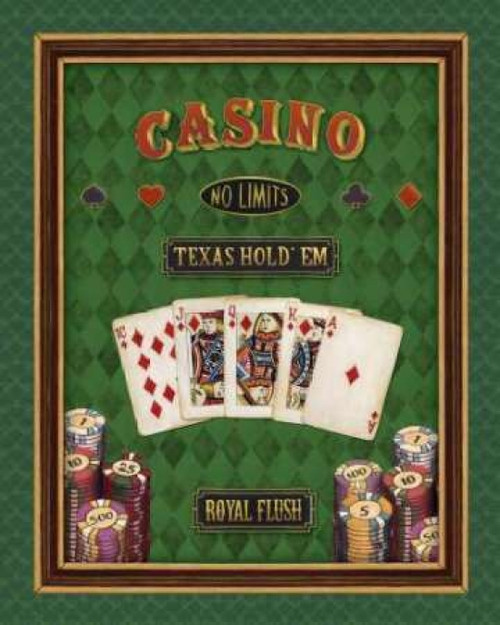 Texas Hold Em Poster Print by Daphne Brissonnet