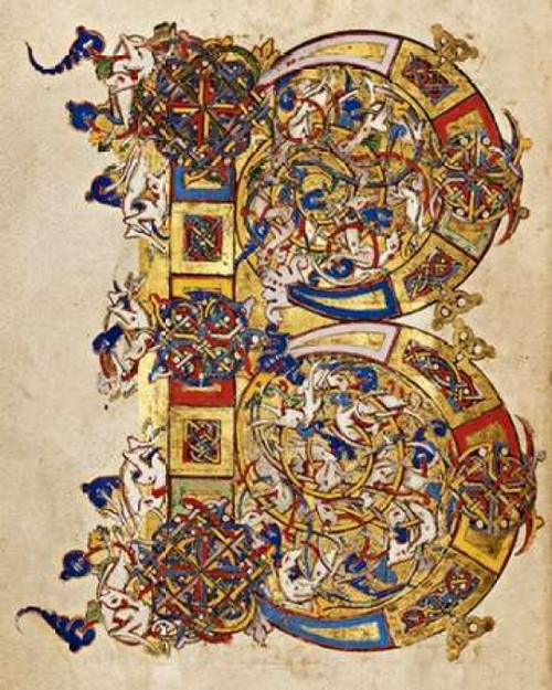 Inhabited Initial B Poster Print by Italian 12th Century - Item # VARPDX454764