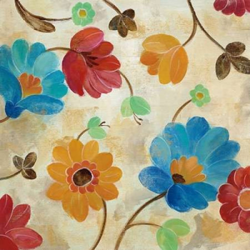 Coral and Teal Garden I Poster Print by Silvia Vassileva - Item # VARPDX18795