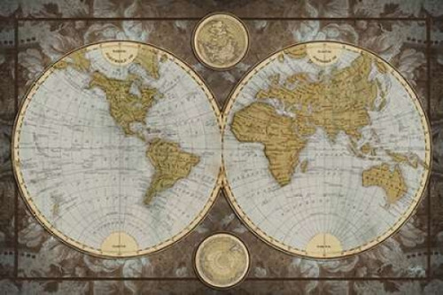 World Map Poster Print by Elizabeth Medley - Item # VARPDX8563B