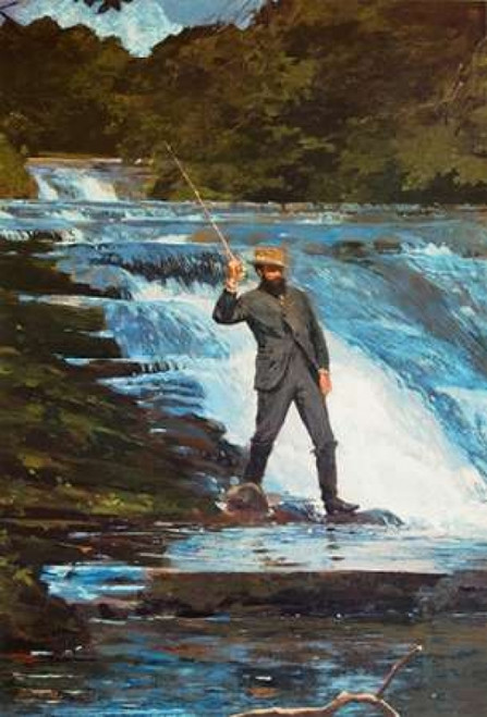 Fishing The Falls Poster Print by  Winslow Homer - Item # VARPDX373217