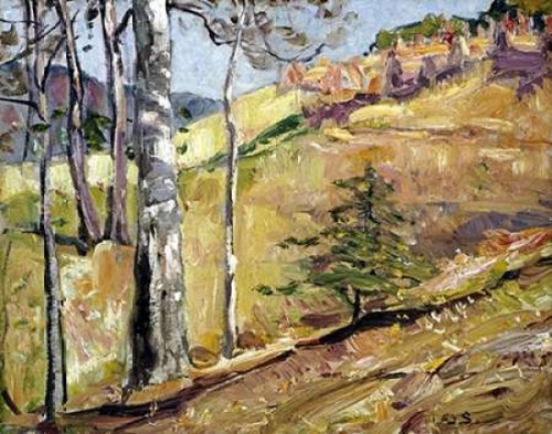 Spring Hillside Poster Print by  George Gardiner Symons - Item # VARPDX267368