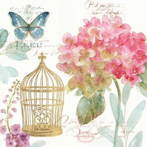 Rainbow Seeds Floral Birdcage II Poster Print by Audit Lisa - Item # VARPDX23429