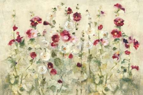 Hollyhocks Row Cool Poster Print by Cheri Blum - Item # VARPDX18509