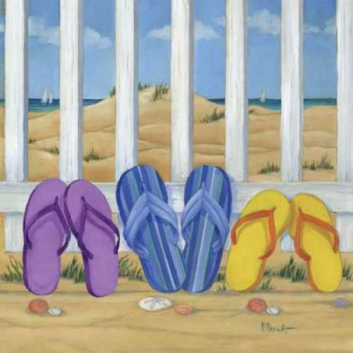 Flip Flop Beach II Poster Print by Paul Brent - Item # VARPDXBNT193