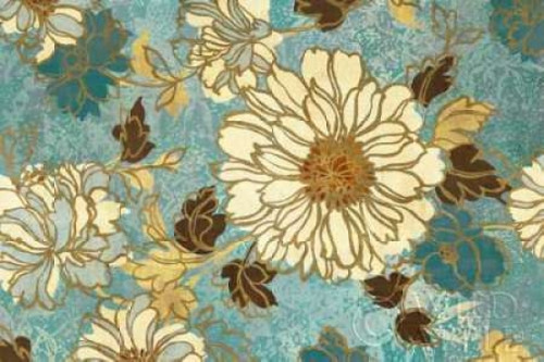 Sophias Flowers Blue Poster Print by  Wild Apple Portfolio - Item # VARPDX6639