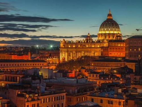 Vatican city with St. Peters Basilica, Rome, Italy Poster Print by  Assaf Frank - Item # VARPDXAF201411131295