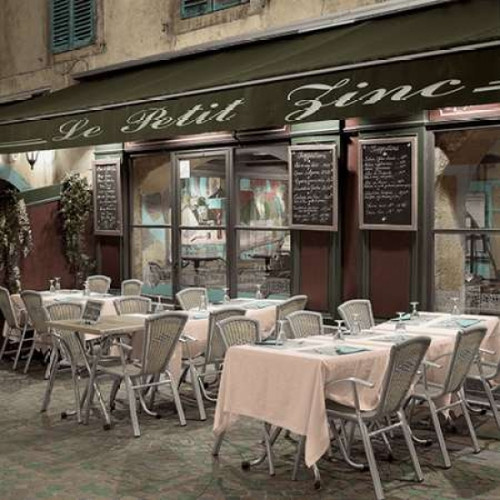 Le Petit Zinc Cafe Poster Print by Alan Blaustein