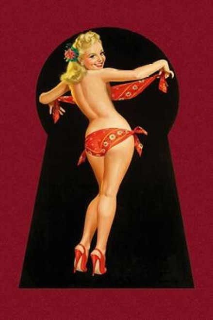 Whisper Magazine: Keyhole Pinup with Bandana Poster Print by  Peter Driben - Item # VARPDX394547