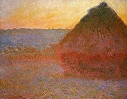 Haystacks Pink and Blue Impressions Poster Print by  Claude Monet - Item # VARPDX265246