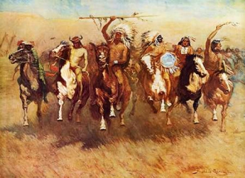 Return Of A Blackfoot War Party Poster Print by  Frederic Remington - Item # VARPDX374108
