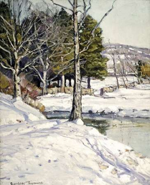 The Old Stone Wall Poster Print by  George Gardiner Symons - Item # VARPDX267367