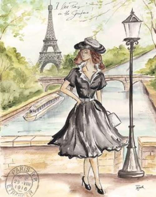 Springtime Paris Fashion I Poster Print by  Tre Sorelle Studios - Item # VARPDXRB9959TS