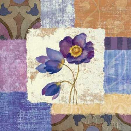 Tiled Poppies I - Purple Poster Print by Silvia Vassileva - Item # VARPDX6475