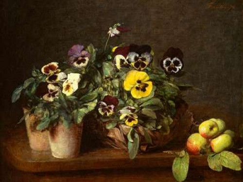 Still Life with Pansies Poster Print by Henri Fantin-Latour - Item # VARPDX3FL2644