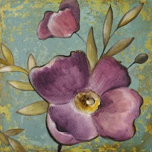 Purple Poppies II Poster Print by Lanie Loreth
