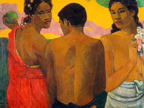 Three Tahitians Poster Print by Paul Gauguin - Item # VARPDX3PG3009