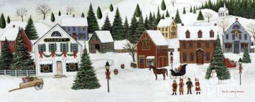 Christmas Valley Village Poster Print by David Carter Brown - Item # VARPDX8950