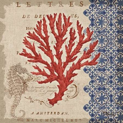 Burlap Coral IV Poster Print by Paul Brent - Item # VARPDXBNT710