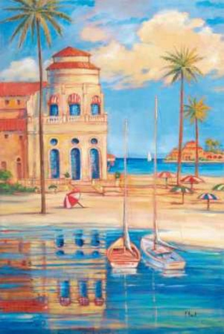 Beach Club I Poster Print by Paul Brent