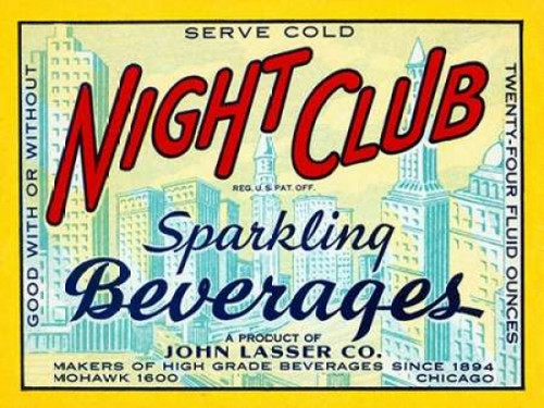 Night Club Sparkling Beverage Poster Print by Vintage Booze Labels - Item # VARPDX376176