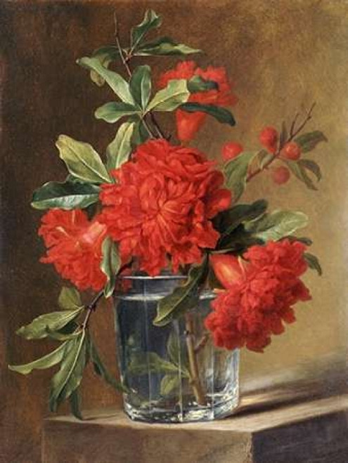 Red Carnations and a Sprig of Berries Poster Print by  Gerard Van Spaendonck - Item # VARPDX267511