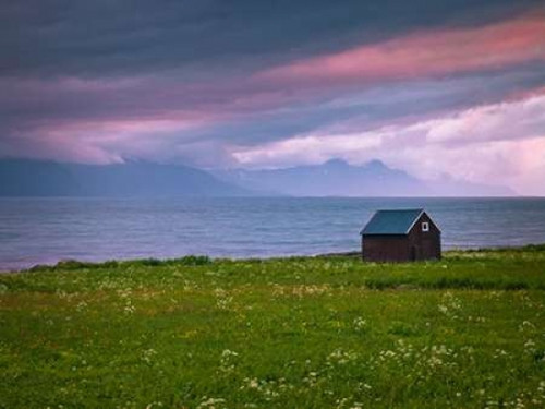 Beach hut on Lofoten coastline, Norway Poster Print by  Assaf Frank - Item # VARPDXAF20100710062
