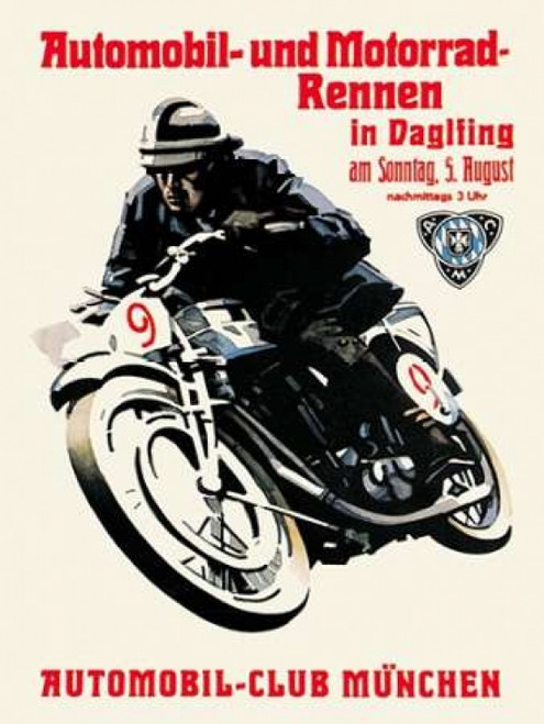Automobile and Motorcycle Race - Munich Poster Print by Unknown - Item # VARPDX382181