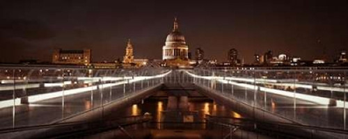 St Paul''s Cathedral from millennium bridge Poster Print by  Assaf Frank