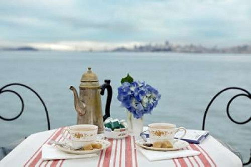 Dream Cafe Golden Gate Bridge - 67 Poster Print by Alan Blaustein