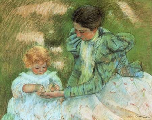 Mother Playing With Her Child 1897 Poster Print by  Mary Cassatt - Item # VARPDX372682