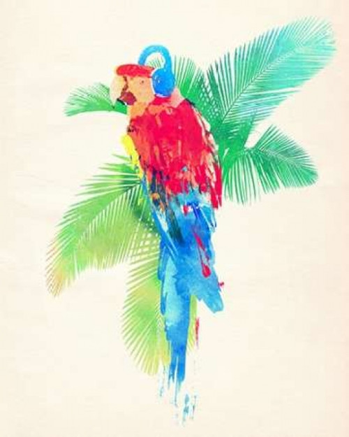 Tropical Party Poster Print by Robert Farkas