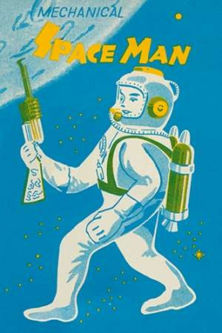 Mechanical Space Man Poster Print by Retrobot - Item # VARPDX374886