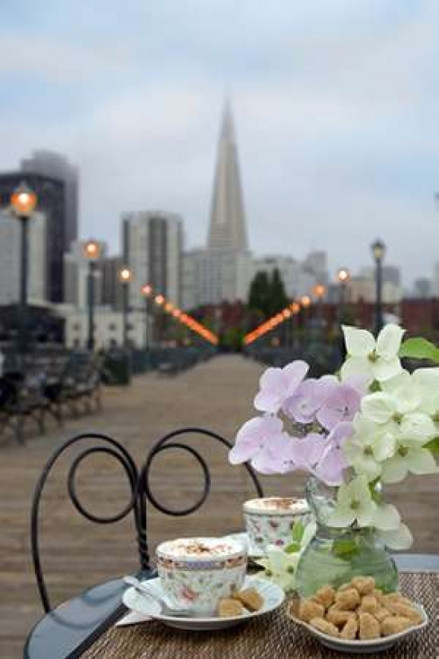 Dream Cafe Broadway Pier - 22 Poster Print by Alan Blaustein