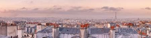 Cityscape of Montmartre with Eiffel Tower, Paris, France Poster Print by  Assaf Frank - Item # VARPDXAF201409221121
