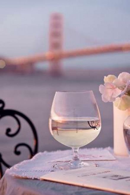 Dream Cafe Golden Gate Bridge - 80 Poster Print by Alan Blaustein