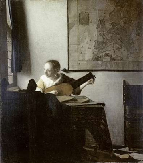 The Lute Player Poster Print by  Johannes Vermeer - Item # VARPDX281423