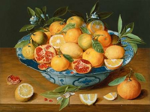 Still Life with Lemons - Oranges and a Pomegranate Poster Print by Jacob van Hulsdonck - Item # VARPDX3AA2723