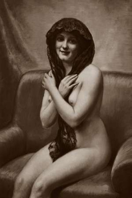 The Mantilla Poster Print by Vintage Nudes - Item # VARPDX379417