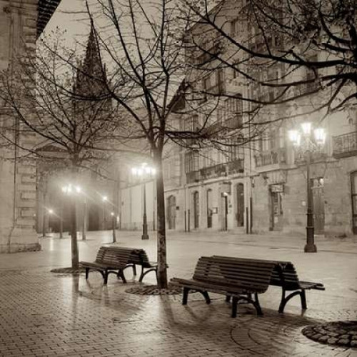 Oviedo Cathedral y Bancs - 2 Poster Print by Alan Blaustein - Item # VARPDXABSP5