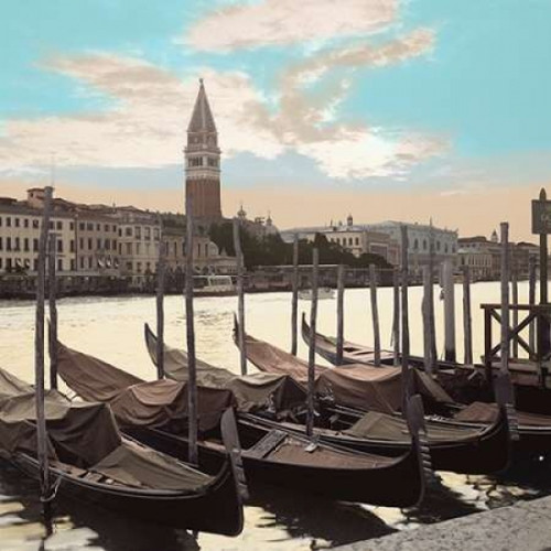 Campanile Vista with Gondolas - 1 Poster Print by Alan Blaustein