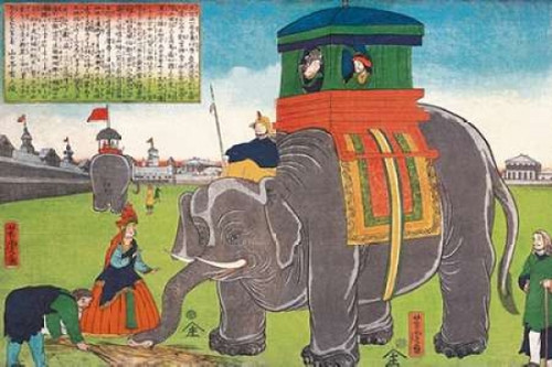 Elephant Taking a Lunch Break Poster Print by Vintage Elephant - Item # VARPDX379201